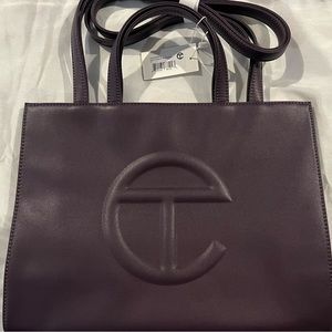 NWT - Medium Telfar Shopping Bag in EGGPLANT